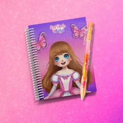 Libreta de Saritah bebé con plúma magica de colores