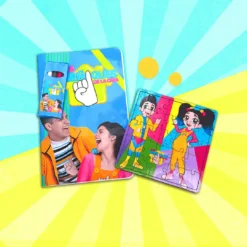 Libro de colorear y Rompecabezas de caricatura LMDLC
